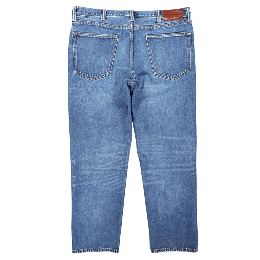 Lands'‎ End Jeans Mens 37 Blue 100% Cotton Traditional Fit Straight Leg Denim